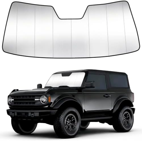 Windshield Sun Shade Custom Fit for Ford Bronco 2021-2026 by LungsiMotor