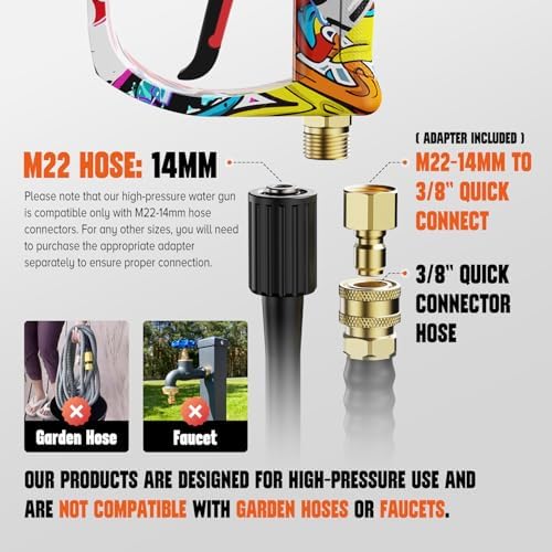 Short Pressure Washer Gun, Power Washer Gun - Image 5