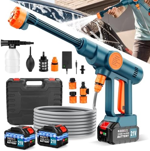 Handheld Car Washer with 6-in-1 Nozzle Battery Charger,Lightweight Washer by Unknown