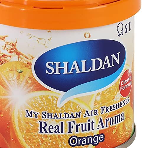 Auto Dynasty My Shaldan Japanese Room/Car Limonene Gel Natural Air Freshener Cans, Orange Scent, 80g - Image 2