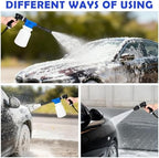 Car Wash Detailing Kit Cleaning Kits with Foam Gun Sprayer, Car Wash Brush and Large Wash Mitt Duster for Car Interior and Exterior Cleaning (Blue) - Image 3