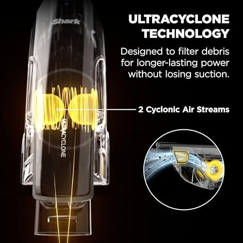Shark UltraCyclone Pet Pro Plus Cordless Hand Vacuum, Black, CH951 - Image 4