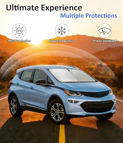 Windshield Sun Shade for 2017-2023 Chevy Bolt Accessories - Image 3