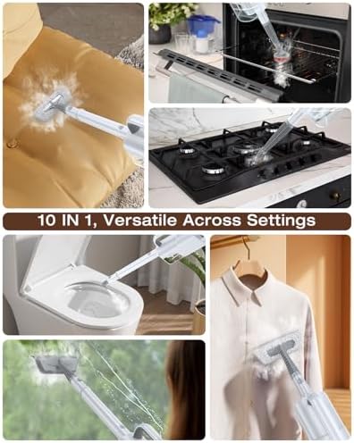 Steam Cleaner, 10-in-1 Detachable Handheld Steam Mop for Multi-Surface - Image 3