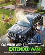 PoolLeader Cordless Car Cleaning Tool with 6-in-1 Nozzle & Foam Cannon - Image 4