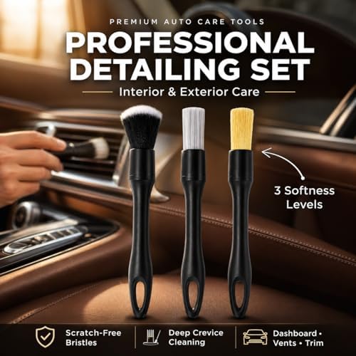 18PCS Car Detailing Kit Cleaning Gel Boar Hair Scratch Free Cleaner - Image 3