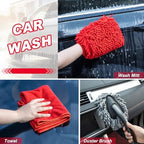 16Pcs Car Wash Cleaning Kit with Foam Gun Sprayer Detailing Brushes Windshield Cleaning Tool Rim and Tire Brush Towels Complete Interior Exterior Detailing Set for Car - Image 7