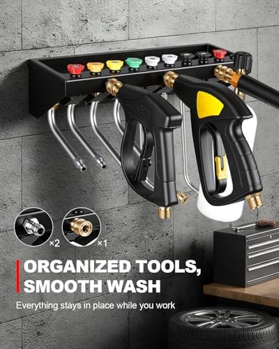 Pressure Washer Gun & Foam Cannon Holder with 1/4" Quick Connector - Image 2