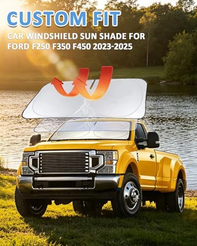 Sunshade for Ford Super Duty F250 F350 F450 F550 2010-2026 Sun Shade - Image 3
