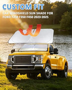 Sunshade for Ford Super Duty F250 F350 F450 F550 2010-2026 Sun Shade - Image 3
