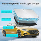 Windshield Sun Shade for Hyundai Sonata 2015-2026 Sunshade - Image 3
