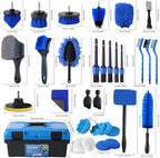 36Pcs Car Detailing Kit, Car Detailing Brush Set, Car Cleaning Kit, Auto Detailing Tools for Interior Exterior Wheels, Professional Car Wash Accessories with Windshield Cleaning Tool and Storage Box - Image 2