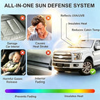 Windshield Sun Shade for Ford F-150 2021-2026 Accessories Foldable - Image 6
