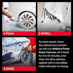 Griot's Garage Brilliant Finish Snow Foam, Foaming Car Wash Soap for Deep Cleaning and Glossy Shine, Use with Foam Cannons or Foaming Sprayers, 10848, 48oz - Image 5