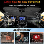 for Windshield Sunshade Umbrella for 2021-2026 Ford F-150, Custom Fit Windshield Sun Protector Cover, 6-Layer Heat-Resistant Fabric, Ultra-Strong Fiberglass Frame (for 2021-2026 Ford F150) - Image 3