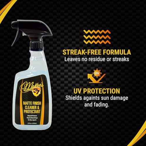 McKee's 37 - Matte Finish Cleaner & Protectant | Matte Paint Cleaner Safe for Vinyl Wraps, PPF - Streak-Free Shine, No Residue with UV Protection (22 oz) - Image 3