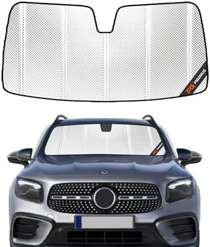 Pigenius Windshield Sun Shade for Benz GLB 2020-2025. Reflective Aluminum Film Front Window Sunshade - BLAZBLOCK by Pigenius