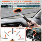 Windshield Cleaner Tool, 15Pcs Car Interior Cleaning Kit, Detailing Kit Cleaner, Detailing Brush, Cleaning Gel, Inside Cleaning Supplies Accessories for Trucks, SUVs, RVs Window - Image 2