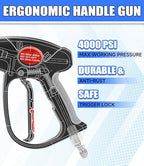 M MINGLE Swivel Pressure Washer Gun with Extension Wand, 3/8" Quick Connect - Image 5