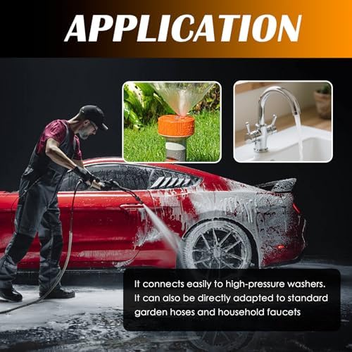 Magnetic Chassis Flusher Kit,O-Ring Chassis Cleaner Flusher Kit with 360° Rotating Spray Nozzle,Quick Connect Undercarriage Frame Flushers for Wheel Arches & Undercarriage - Image 7