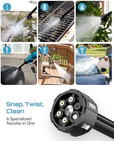 SEESII Cordless Pressure Washer 1250PSI, Portable Power Washer - Image 5