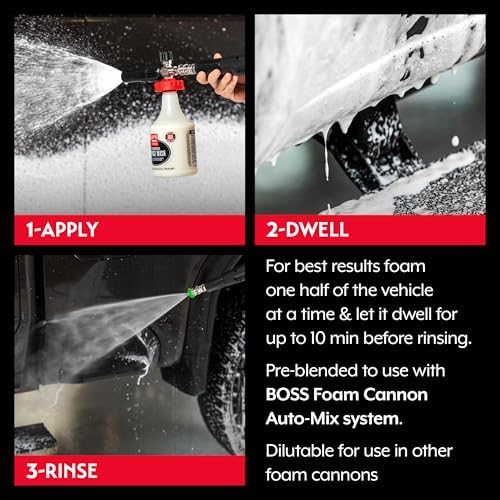Griot's Garage BOSS Foaming Surface Wash for Car Cleaning and Detailing, Compatible with the BOSS Foam Cannon Auto-Mix System, 35oz - Image 4