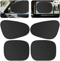 Car Window Sunshade Privacy Curtains, Car Side Window Sunshade Shade for Car Windows, 100% Light Blocking, for Breastfeeding, Napping, Changing, Camping, Side Window Baby Shade, 4 PCS by coldpa