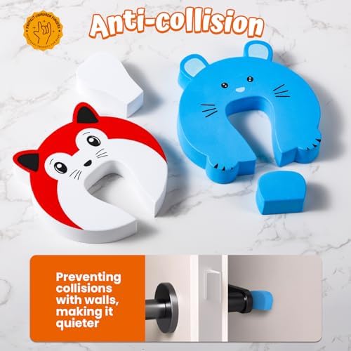 Enlarged Door Stopper,6Pcs | Finger Pinch Guard,Door Slam Stopper,Door Holder to Keep Door Open - Image 5