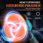 Protmex Cordless Car Buffer Polisher w/ 2x2000mAh 21V Batteries, Blue - Image 3