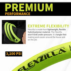 Flexzilla Pressure Washer Replacement Hose, 1/4 in. x 50 ft., 3100 PSI, M22 Fittings, No-Kink, Lightweight, ZillaGreen - Image 3