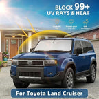 for Toyota Land Cruiser Windshield Sun Shade 2024 2025 2026 Sunshade Front Window Shade Custom Fit Land Cruiser Accessories Sun Visor Foldable Shade Blocks UV Rays Accessories - Image 2