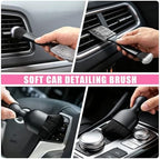 21PCS Car Detailing Kit Interior Cleaner - with Handheld Car Vacuum, Windshield Cleaning Tool, Detailing Brushes, Car Cleaning Supplies Kit for Women Men (Pink) - Image 6