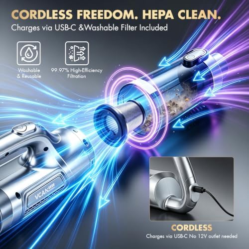 VCANENERGY 29PCS Car Cleaning Kit Interior Detailing for Men Women（Grey） - Image 2
