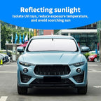 Front Windshield Sun Shade Custom Fit Compatible for Maserati Levante 2017-present Sunshade Foldable UV Ray Reflector Sun Visor Protector Shield Cover Reflective (for Maserati Levante 2017-present) - Image 3