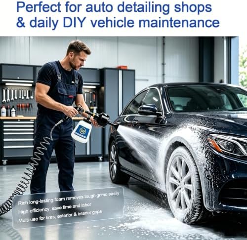 Car Wash Foam Gun,Foam Cannon Car Wash Kit,Car Cleaning Gun, Adjustable Foam Sprayer with Large Capacity Reservoir,Professional Automotive Cleaning Tool Kit for Interior & Exterior Detailing Supplies. - Image 5
