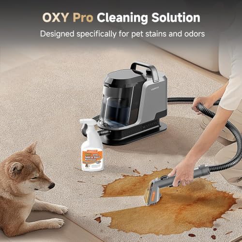 Uwant Carpet Cleaner Machine with Steam&Hot&Cold Water Models 18Kpa Powerful Suction Upholstery Cleaner Machine with Pet Pro Cleaner for Pets, Carpet Steam Cleaner Set of 1 - Image 5