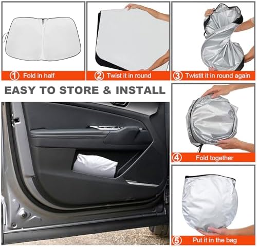 Foldable Front Windshield Sunshade fit for Kia Sportage 2018-2022 - Image 6