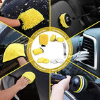 TTRCB 27Pcs Car Detailing Kit, Car Detailing Brush Set, Auto Detailing Drill Brush Set, Car Detailing Brushes, Car Wash Kit, Car Accessories, Car Cleaning Tools Kit for Interior, Exterior, Wheels - Image 6