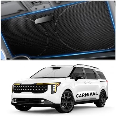 Zanch Windshield Sun Shade for Kia Carnival 2022-2026 by Zanch