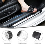Wevdn 3D Carbon Fiber Vinyl Tape, 3 Inch×23ft Carbon Fiber Wrap Auto Door Edge Window Trim Detailing Tape, Anti-Scratch Self Adhesive Auto Door Entry Guards Vinyl Overlay Wrap Roll - Image 3