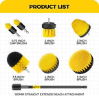Holikme 8Piece Drill Brush Attachment Set - Power Scrubber Cleaning Kit - Image 2