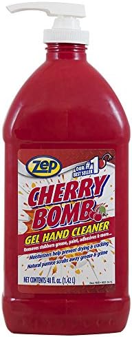 Zep Cherry Bomb Hand Cleaner - 48 Ounce - Volcanic Rock and Emollients - Perfect for Mechanics and DIY'ers by Zep