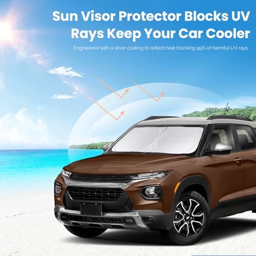 Sun Shade Custom Fit Chevrolet Chevy Equinox 2010-2017 Windshield Sunshade - Image 3