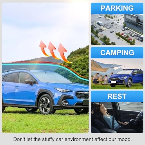 Custom Fit Windshield Sun Shade for Subaru Crosstrek 2018-2026 - Image 6