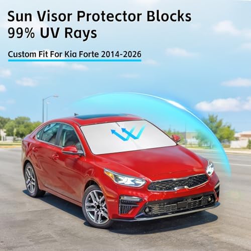 Windshield Sun Shade for Kia Forte 2014-2026 Sunshade - Image 2