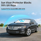 Windshield Sun Shade for Lincoln MKS 2009-2016 Sunshade - Image 2