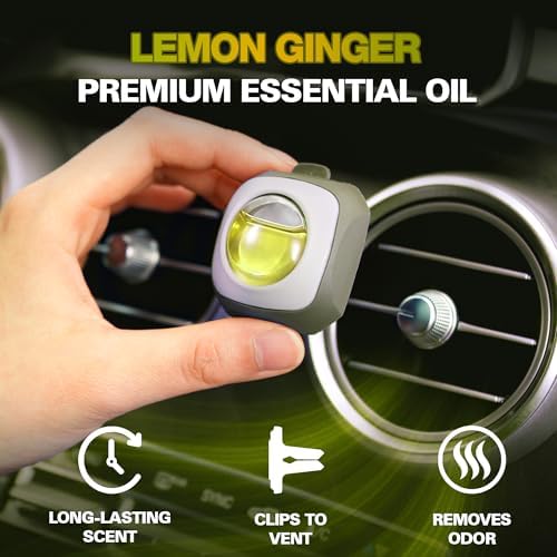 Air Jungles Lemon Ginger Scent Car Air Freshener Vent Clip 6 Ct - Image 2