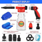 16 IN 1 Car Wash Foam Gun,Adjustable Hose Wash Sprayer for Car/Garden Clean - Image 2