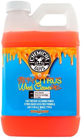 Chemical Guys CLD105 Sticky Citrus Wheel Cleaner Gel, (Safe For All Wheel Types) Works on Cars, Trucks, SUVs, Motorcycles, RVs & More, 128 fl oz, (1 Gallon) by ChemicalGuys