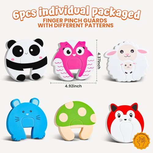 Enlarged Door Stopper,6Pcs | Finger Pinch Guard,Door Slam Stopper,Door Holder to Keep Door Open - Image 2